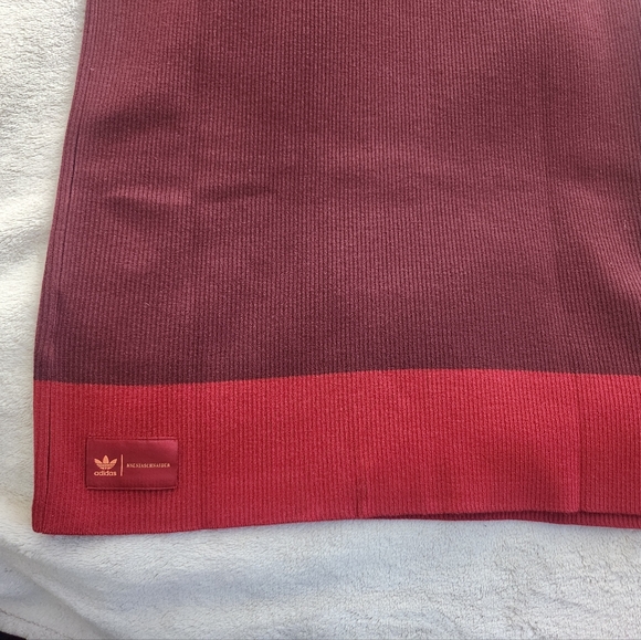 Adidas X KSENIASCHNAIDER Tricolor Knit Dress Coral Fusion/Bright Red/Shadow NWT - Picture 10 of 16